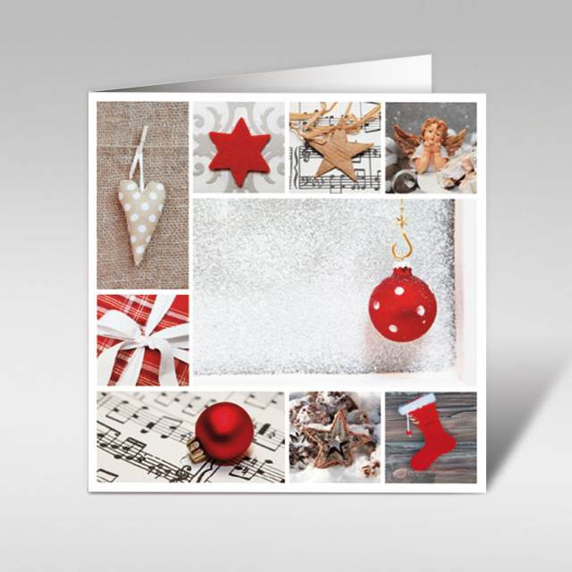 Weihnachtskarte "Weihnachtsglück, 150 x150 mm"