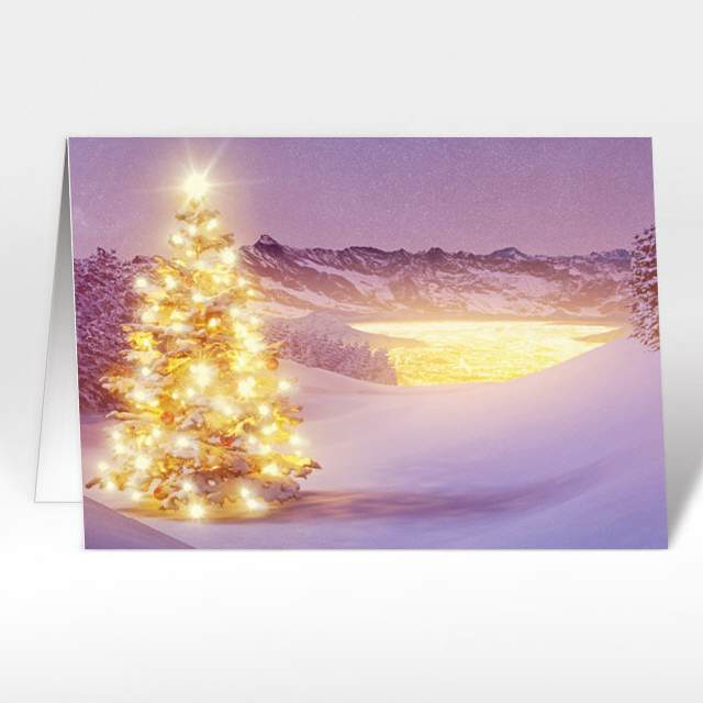 Weihnachtskarten "strahlender Weihnachtsbaum"