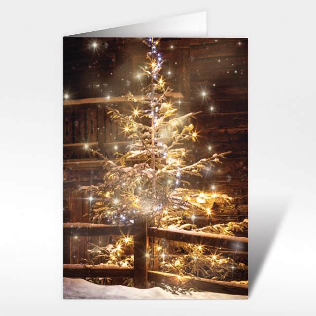 Weihnachtskarten "heimeliger Weihnachtsbaum"