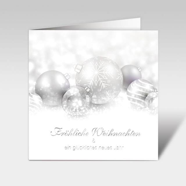 Weihnachtskarten "edle Silber-Weihnachten" 150x150