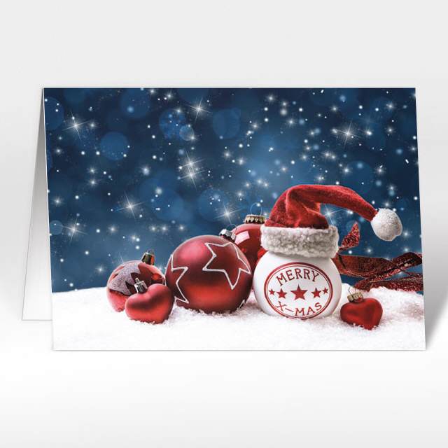 Weihnachtskarten mit Nikolaus Weihnachtsmütze