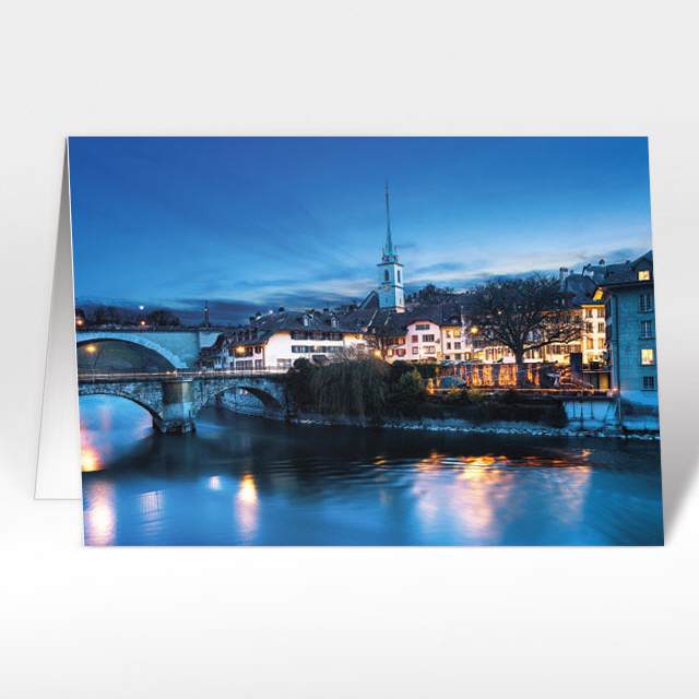 Weihnachtskarten "Bern, Untertor- & Nydeggbrücke"