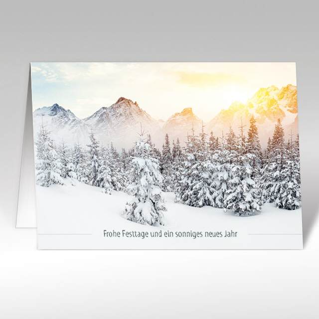 Weihnachtskarten "Berge 2"