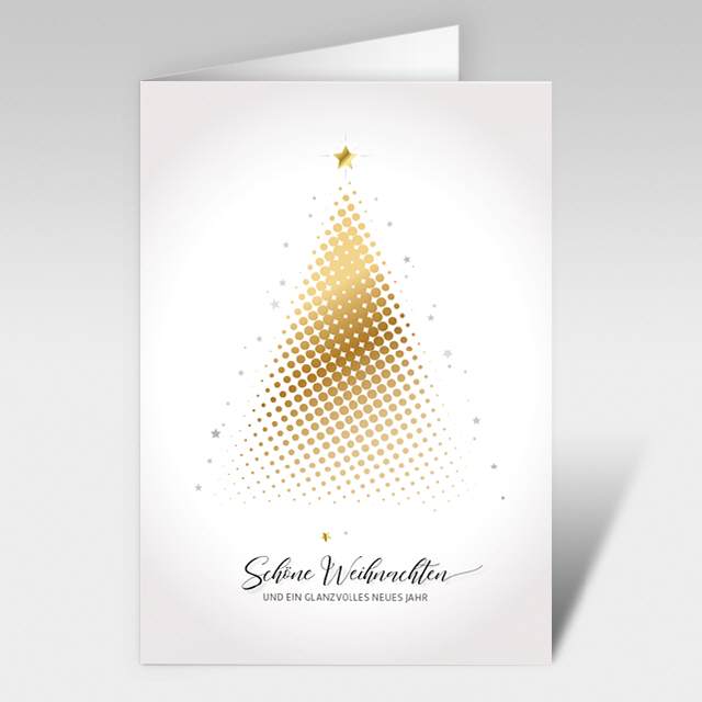 Weihnachtskarte "Christmas Gold"