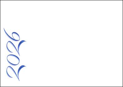 Couvert C5, Jahreszahl in blauer Prägung, o.F.