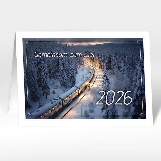 Neujahrskarten "Neujahrs-Nachtexpress"