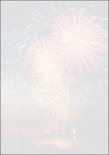 Weihnachtsbriefpapier "buntes Neujahrs-Feuerwerk"