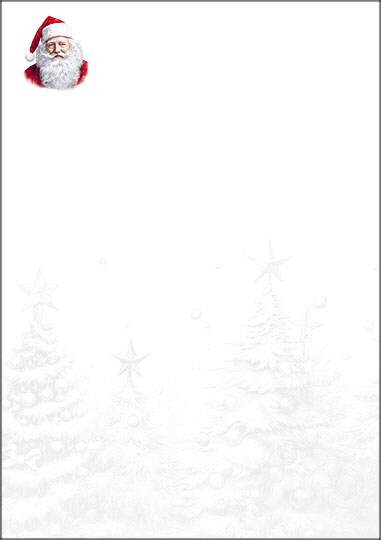 Weihnachtsbriefpapier "Santa Claus im Wald"