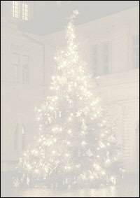 Weihnachtsbriefpapier strahlender Christbaum