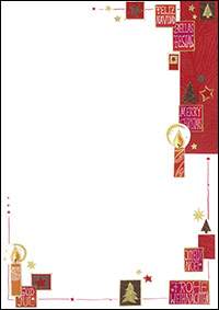 Weihnachtsbriefpapier Kerzenzauber, mit Kerzen