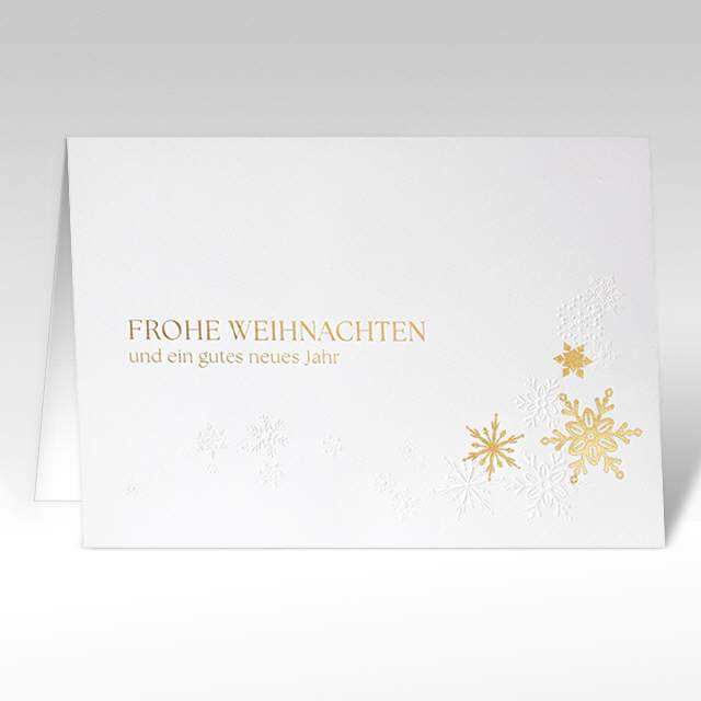 Weihnachtskarten"Edle Schneeflocken" 02