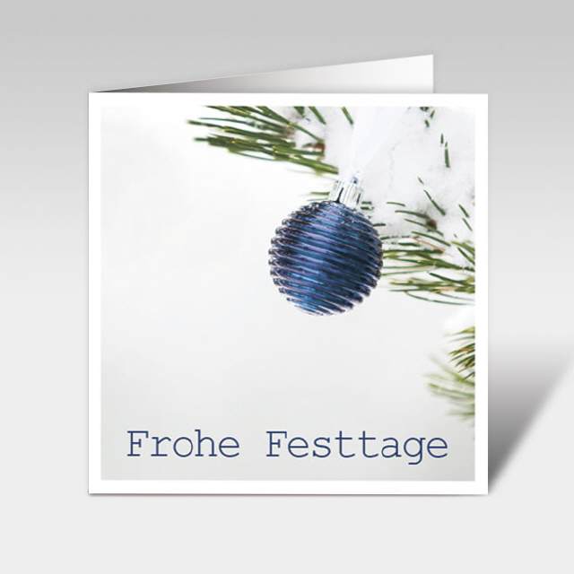 Weihnachtskarten, Frohe Festtage