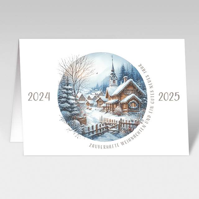 Weihnachtskarte "spirit of christmas" neutral