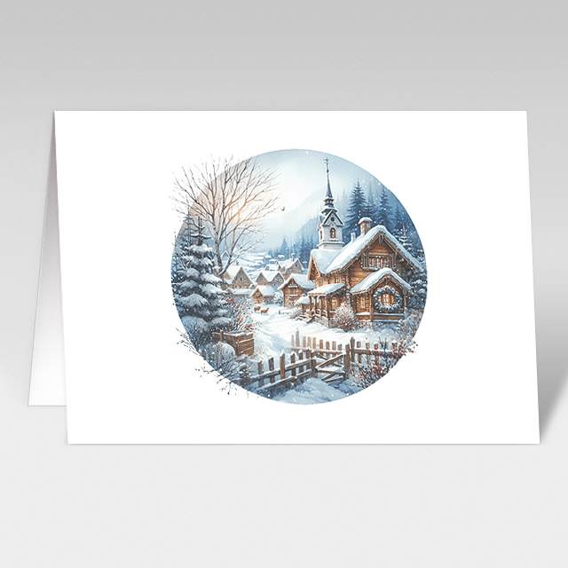 Weihnachtskarte "spirit of christmas" neutral
