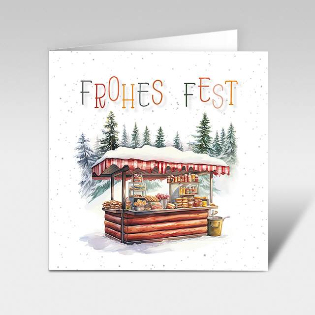 Weihnachtskarte "Feines vom Weihnachtsmarkt"