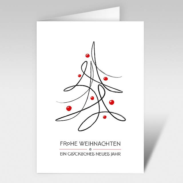 Weihnachtskarte "Tanzender Weihnachtsbaum"