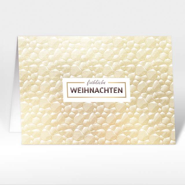 Weihnachtskarte "Goldene Steinchen"