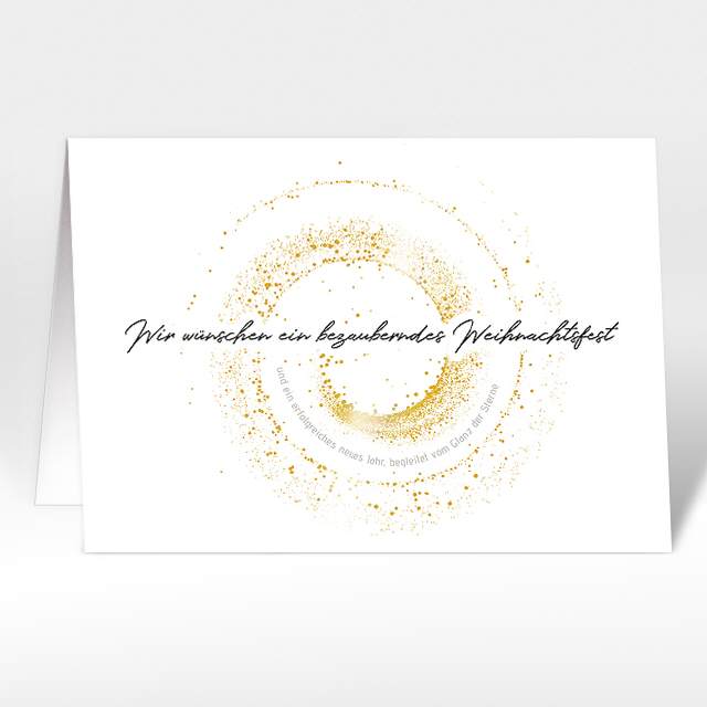 Weihnachtskarte "Glanz der Sterne"