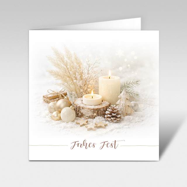 Weihnachtskarte "Festliches Kerzenlicht"