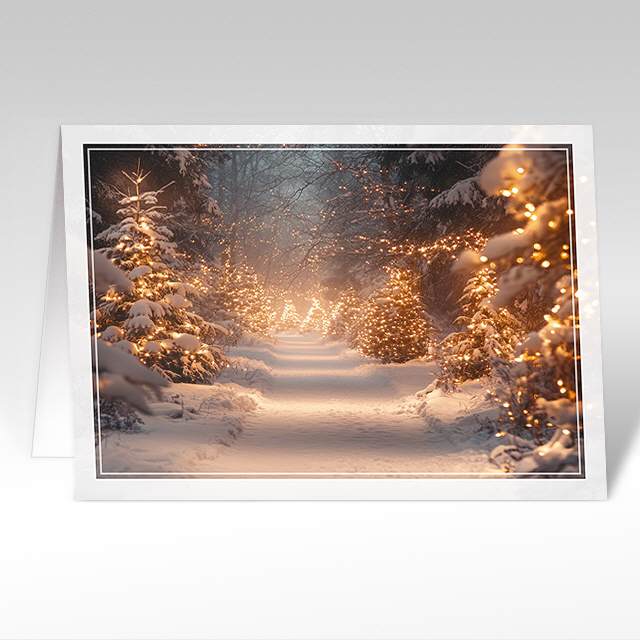 Weihnachtskarten "Weihnachtlicher Lichterweg"