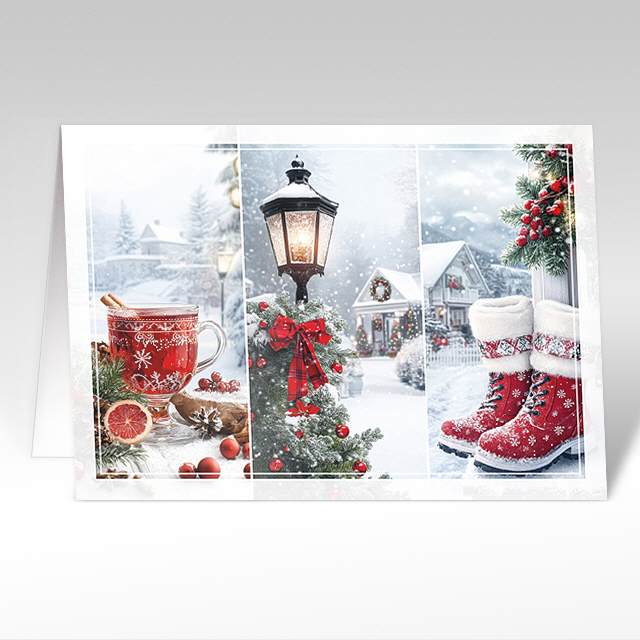 Weihnachtskarte "Winterliche Festmomente"