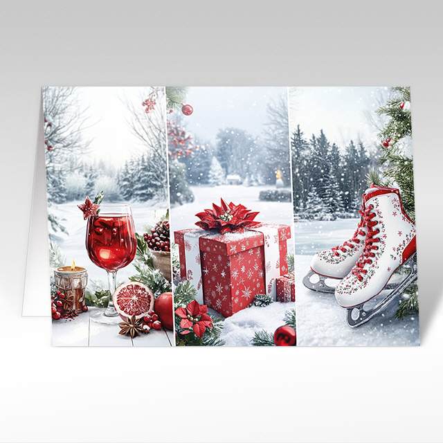 Weihnachtskarten "&Uuml;berraschung am See"
