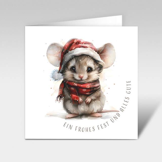 Weihnachtskarten "Zaubermaus Charlotte"