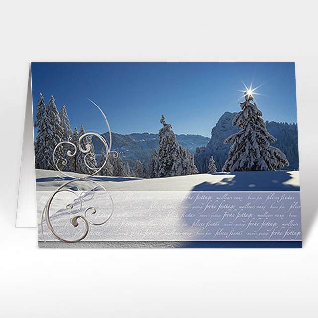 Weihnachtskarten Winterstimmung "Ibergeregg SZ"