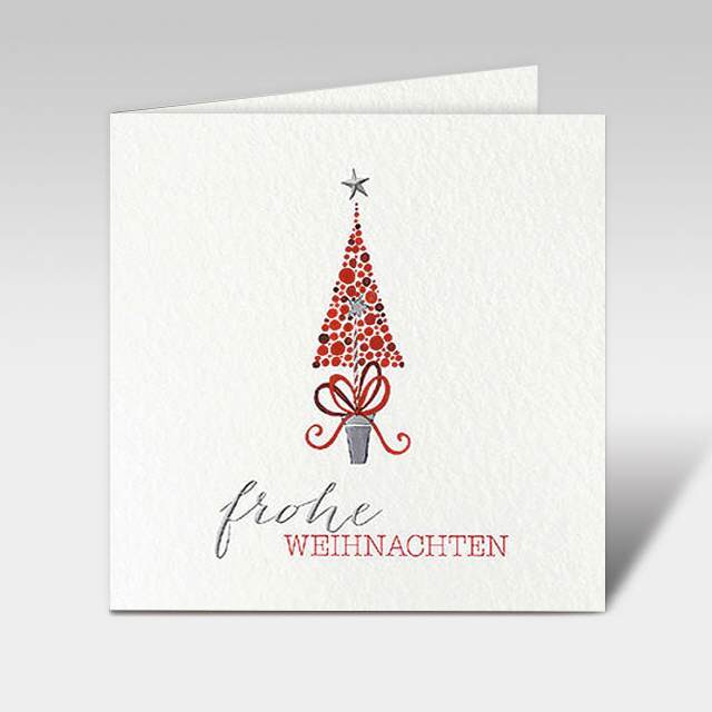 Weihnachtskarte "Weihnachtsbaum Frohe Weihnacht"