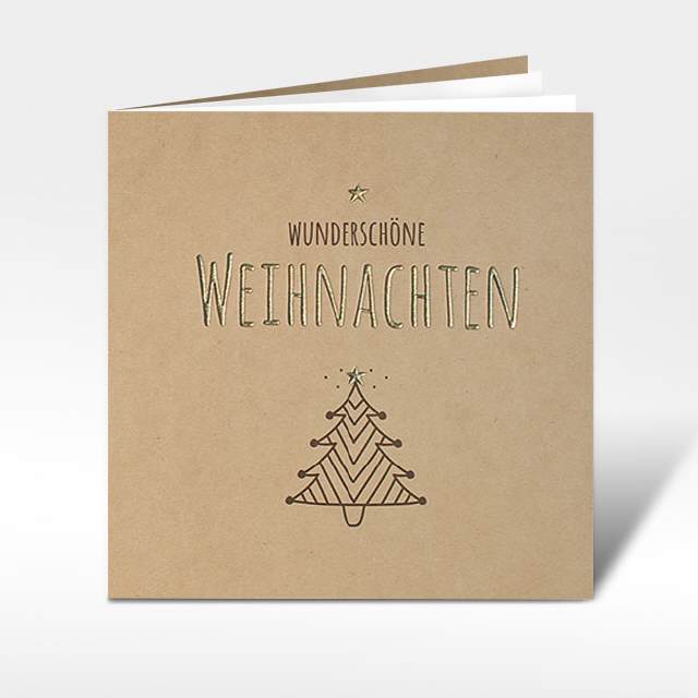 Weihnachtskarten "wunderschöne Weihnachten"