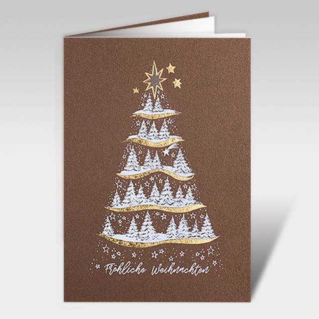 Weihnachtskarten "White Christmas Tree"