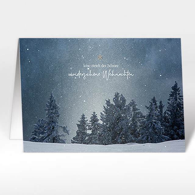 Weihnachtskarten "Winterstimmung auf Hochalp"