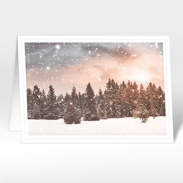 Weihnachtskarten "Abendröte"