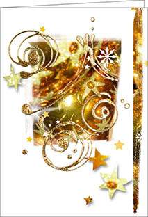 Weihnachtskarte, prächtige Weihnacht, A5 hoch