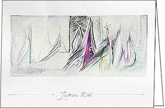Weihnachtskarte, Joyeux Nol, bunt, A5 quer