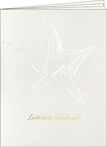 Weihnachtskarte, kunstvoller Stern