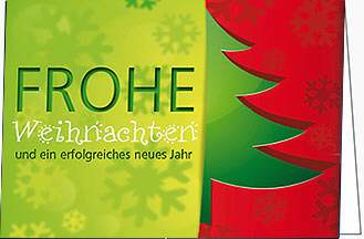 Weihnachtskarte Tannenbaum, A5 quer